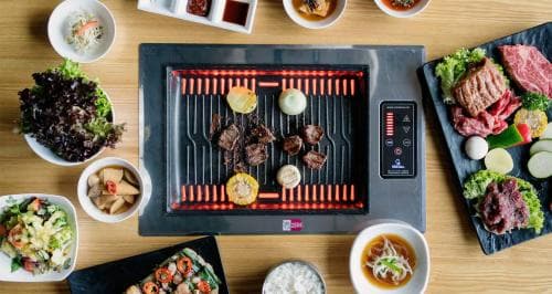 2für1 Koreanisches 2-Gänge Menü mit Tischgrill
